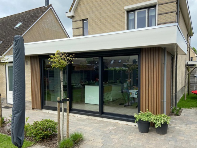 Aanbouw woning in Winschoten